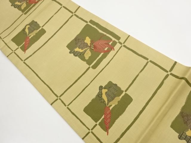 JAPANESE FUKURO OBI / WOVEN SHIKISHI PATTERN